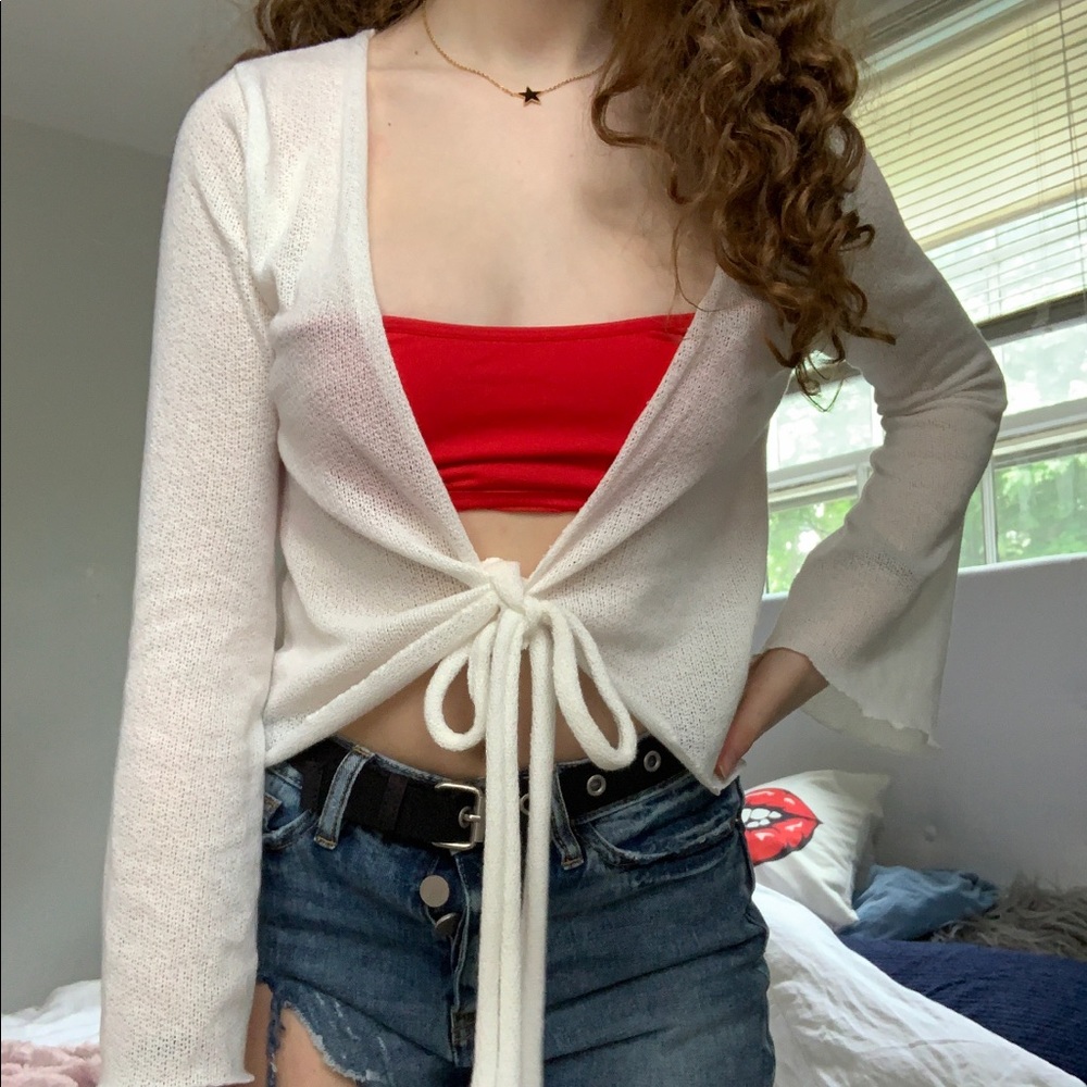 pretty little thing wrap shirt